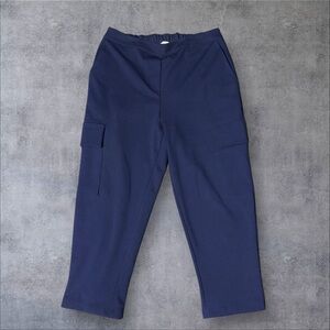 Women's &. Layered Navy Straight Leg Pants Size Medium